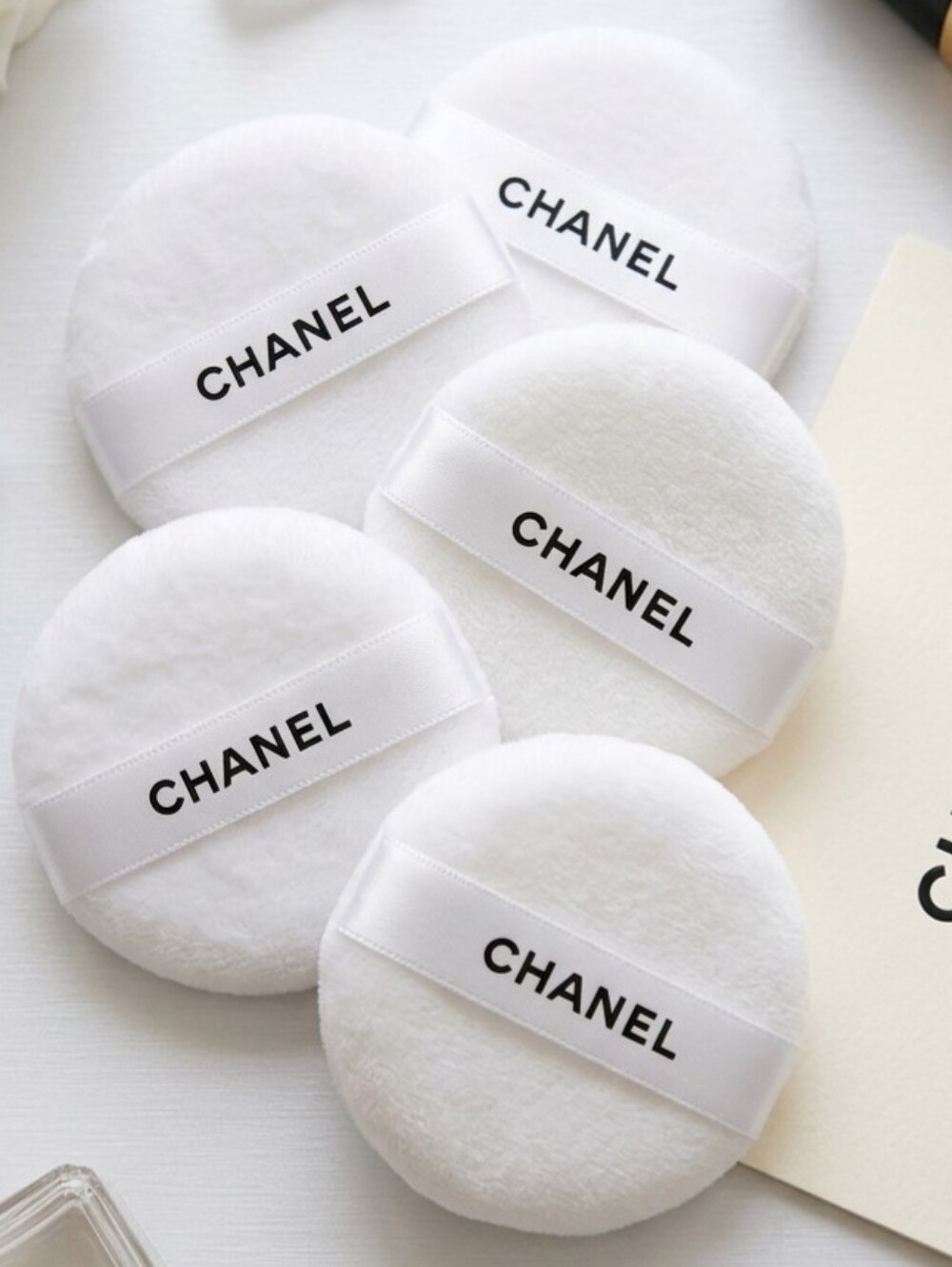 5 X Chanel Powder Puff Face Puff Makeup Puff